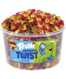 Trolli Squiggle Twist Sweet & Sour Twisted Worms 1200g Can - Buy Internationally | Delicious Gummy Treats - Buy Online on GoSupps.com