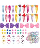 154pcs Girls Hair Accessories Set - Clips, Ties, Barrettes, Bows for Baby & Little Girls - Set 1 - Buy Online on GoSupps.com