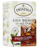 Twinings English Classic Cold Brew Tea Bags - 20 Count | Refreshing Iced Tea - Buy Online on GoSupps.com
