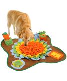 Snuffle Mat for Dogs Interactive Dog Enrichment Toys Mental Stimulation Boredom Play Mat Dog Treats Feeding Mat With Puzzles Encourages Natural Foraging Skills Orange - Buy Online on GoSupps.com
