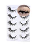 Natural Wispy Mink Lashes | 5 Pairs Fluffy Cat Eye Fake Eyelashes - Short Cluster Look (10-15mm - Buy Online on GoSupps.com