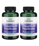 Swanson Chromium Picolinate 200 mcg - 2 Pack (200 Capsules) for Blood Sugar Support - Buy Online on GoSupps.com