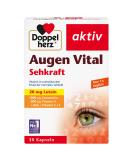 Double Heart Eyes Vital - Lutein Zeaxanthin Vitamin A & Zinc for Normal Eyesight - 30 Capsules - Buy Online on GoSupps.com