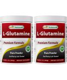 Best Naturals L-Glutamine Pure Powder 1 LB - Pack of 2 | 100% Pure & High Quality - Buy Online on GoSupps.com