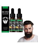 Beard Enhance Oil - Accelerate Hair Growth Serum & Beard Care | 2-Piece Set for Men Mustache & Beard Growth Gifts - Buy Online on GoSupps.com