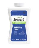 Zeasorb Antifungal Treatment Powder  Athletes Foot  2.5oz - Buy Online on GoSupps.com