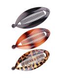 Youme Banana Hair Clip Set for Thick Fine Curly Hair - Vintage Clincher Combs Tool Accessories for Women & Girls - Black+Brown - Buy Online on GoSupps.com