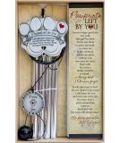 Pawprint Pet Memorial Wind Chime - Sympathy Gift for Grieving Pet Owners - Includes Poem Card - Buy Online on GoSupps.com