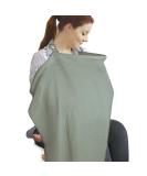 Cotton Nursing Cover for Breastfeeding & Multi-Use Car Seat/Stroller Cover - Grey - Buy Online on GoSupps.com
