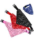 Dog Narrow Bandana Set - Taozoey 3 PCs Triangle Pet Scarves for Small & Medium Dogs and Cats - Buy Online on GoSupps.com