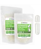 XPRS Nutra Vegan Size 3 Separated Capsules - 100 Count | Premium Clear Empty Capsules for DIY Supplement Filling - Buy Online on GoSupps.com