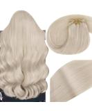 Vivien Remy Real Hair Extensions #60 - Full Head Tress 55cm 100g for Sewing - Platinum Blond Tressen - Buy Online on GoSupps.com