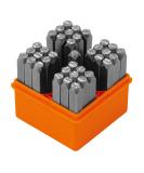 HORUSDY 37-Piece Number and Letter Stamp Set 1/4 (6mm) (A-Z & 0-9 + Stars) Punch Perfect for Imprinting Metal Stamping kit  Plastic  Wood  Leather (1/4 ) 6mm - Buy Online on GoSupps.com
