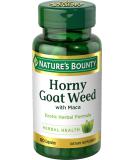Nature's Bounty Horny Goat Weed with Maca - 60 Capsules for Vitality & Energy - Buy Online on GoSupps.com