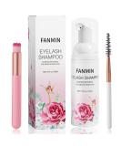 60ml Eyelash Extension Cleanser + Mascara Wand | Paraben & Sulfate Free Foaming Lash Bath for Extensions - Salon Quality Makeup Remover (2 Fl Oz) - Buy Online on GoSupps.com