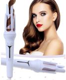 Rotating 1.25" Curling Iron by BRAND - Temperature Control Auto Shut-Off Fast Heating - Light Purple | International Shipping Available - Buy Online on GoSupps.com