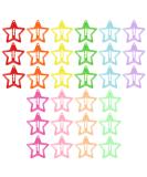 30 pieces of hair clips small star hair clip hair jewelry stars hair clip girl glitter hair clip sweets color metal hair clip children cute hair clip for girls (colorful) - Buy Online on GoSupps.com