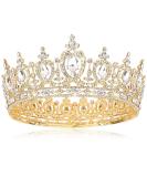 ATODEN Gold Crystal Crown Tiara for Women - Wedding, Birthday, Prom, Bridal Hair Accessories - Buy Online on GoSupps.com
