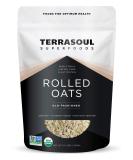 Terrasoul Superfoods Organic Rolled Oats 2.5 lbs - Gluten-Free Old-Fashioned Whole Grain - Buy Online on GoSupps.com
