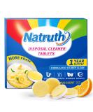 NATRUTH Garbage Disposal Cleaner Tablets - 24 Count Lemon Scent | Removes Odor & Grease | Safe Natural & Easy to Use | Deep Cleaning & Septic Safe - Buy Online on GoSupps.com