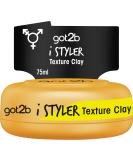 GOT2B ISTYLER Texture Clay Halt 4 (75 ml) hair cream for men gives a cool matt effect hair paste for a textured matt-defined style isyler- - Buy Online on GoSupps.com