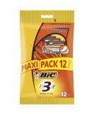 BIC 3 Sensitive Men's Razors - Maxi Pack of 12 | International Shipping Available - Buy Online on GoSupps.com