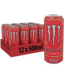 (12 Pack) Monster Energy - Ultra Watermelon - 16 ounce Watermelon 473 ml (Pack of 1) - Buy Online on GoSupps.com