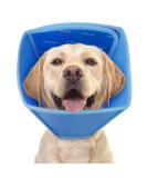 Adjustable Blue Dog Cone Collar - Leak Protection & Wound Care for Dogs & Cats | Prevent Bites & Promote Healing - Buy Online on GoSupps.com