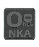 ACU ONEG O- NKA Blood Type PVC Tactical Morale Patch - Buy Online on GoSupps.com