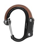 Gear AID HEROCLIP Carabiner Clip and Hook (Medium) - Black/Brown for Camping, Backpacks, and Garage - Buy Online on GoSupps.com