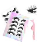 Lash Extension Kit - 10pcs Fluffy Wispy Fox Cat Eye & Volume Curly Strip Lashes for Natural Makeup & Cosplay | Lightweight Black Eyelashes - Buy Online on GoSupps.com