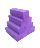 Nail Buffer Block Set - 10 Pcs 4-Sided Sanding Buffers for Acrylic, Gel, and Natural Nails - Fingernail Shine Buffing Filer - Medium Grit - Professional Manicure Polisher (Purple) - Buy Online on GoSupps.com