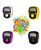 ILouxNei Knit Counter Set - 4 Pcs LCD Electronic Finger Digital Row Counter & Marker for Knitting/Crochet - Mechanical Manual Clicker Lap Tracker - Buy Online on GoSupps.com