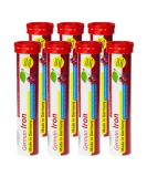 Buy German Iron Effervescent Tablets - 140 Pieces Cherry Taste - Sugar-Free Vegan - 14 mg Iron - T&D Pharma - Made in Germany - Buy Online on GoSupps.com