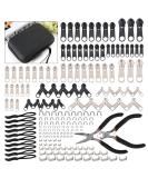 197 Pcs Zipper Repair Kit with Pliers | Replacement for Sleeping Bags, Jackets, Tents, Luggage & Backpacks - Buy Online on GoSupps.com