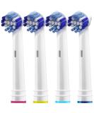4 Pack Oral B Braun Compatible Replacement Toothbrush Heads - Professional Precision Refills for OralB Electric Toothbrushes - Fits Oral-b 7000, 1000, 9600, 500, 3000, 8000 - 4 Count - Buy Online on GoSupps.com