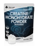 100% Pure Micronized Creatine Monohydrate Powder - 150g | Pre & Post Workout Supplement for Physical Performance | UK Made by New Leaf | Includes Scoop - Buy Online on GoSupps.com