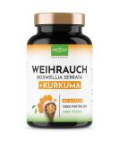 Incense Turmeric 180 Capsules - High Dose Boswellia Serrata 2000mg & Curcuma 500mg - 95% Curcuminoid - No Additives - Best Anti-Inflammatory Supplement - Buy Online on GoSupps.com