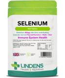 Lindens Selenium 100mcg & Zinc - 100 Vegan Tablets | Immune & Thyroid Support | Made in UK | 3 Months Supply - Buy Online on GoSupps.com