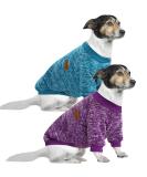 Huisalisiji 5XL Dog Sweater for Large Dogs | Warm & Lightweight Sweatshirt Hoodie | Soft Texture & Elasticity | 2PCs Blue & Purple - Buy Online on GoSupps.com
