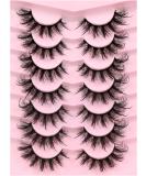 Veleasha Mink Spiky Cat Eye Lashes | 7 Pairs Fluffy 3D Dramatic False Eyelashes | 16-26mm Eyelash Extensions Look - Buy Online on GoSupps.com