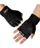Glofit Fitness Gloves for Men & Women | Training & Sports Gloves with Wrist Support for CrossFit Bodybuilding Cycling & Gym - Soot Black - Buy Online on GoSupps.com