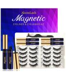 AkesuLash Magnetic Eyelashes - 10 Pairs 3D Medium Lashes with Eyeliner Kit - Natural Look, Long Lasting & Reusable - Easy Application - Buy Online on GoSupps.com