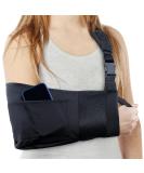 Arm Sling Shoulder Injury Immobilizer | Adjustable Rotator Cuff Support Brace for Men & Women | One Size Fits All for Left & Right Arm - Buy Online on GoSupps.com