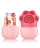 Geeric Ice Roller - Silicone Ice Cream Facial Brush for Anti-Aging Face Massage & Tightening | Cat Paw Pink - Buy Online on GoSupps.com