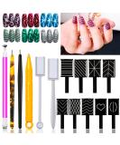 JERCLITY 15 Pieces Cat Eye Magnet Tool for Nails - Double Ended Magnetic Pen for 3D Effect Cat Eye Gel Polish - DIY Nail Art Supplies - Buy Online on GoSupps.com