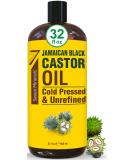 32 fl oz Pure Jamaican Black Castor Oil - Unrefined & Hexane Free - for Hair Growth, Eyelashes, Eyebrows, Skin Healing & Care - Buy Online on GoSupps.com