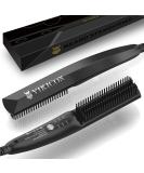 Vikicon beard gladed for men mini electric beard smooth iron 30s quickly heated brush comb ionic hair straightener smoothing for the styling of long and short beard black - Buy Online on GoSupps.com