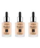 Catrice HD Liquid Coverage Foundation - Waterproof Makeup with Pipette 3x30ml (No. 005 Ivory Beige) - International Shipping Available - Buy Online on GoSupps.com
