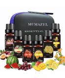 Organic Essential Oil Set - Mango Watermelon Passion Fruit Cherry Lime & Freesia - 100% Pure 10ML | Perfect for Diffusers Cleaning and Home Fragrance - 6 Pack - Buy Online on GoSupps.com